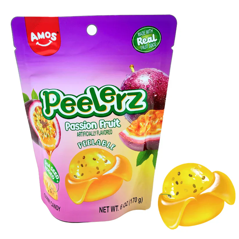 Amos Peelerz Gummy Passion Fruit 6oz