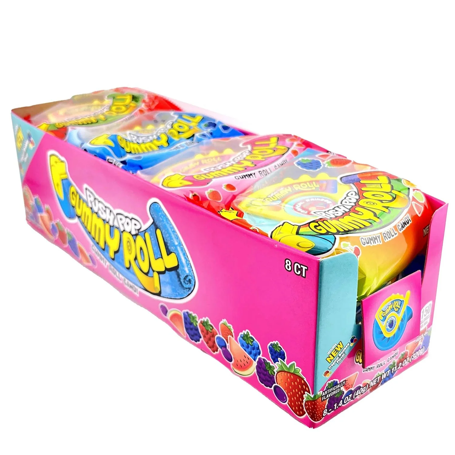 Bazooka Push Pop Gummy Roll | 8ct, Box - Image 2