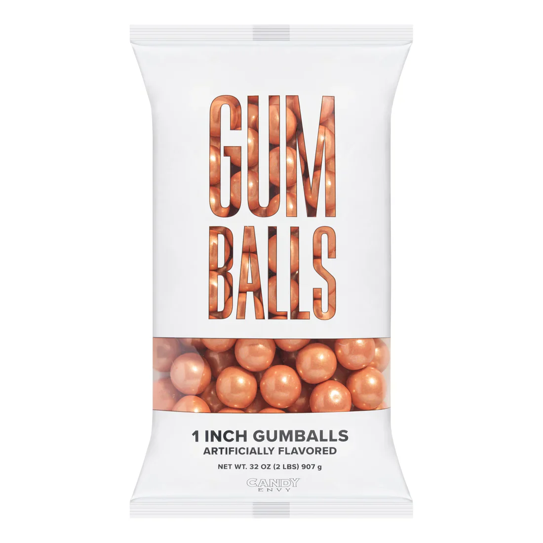 Candy Envy 1" Gumballs Shimmer Rose Gold 2LB - Image 3