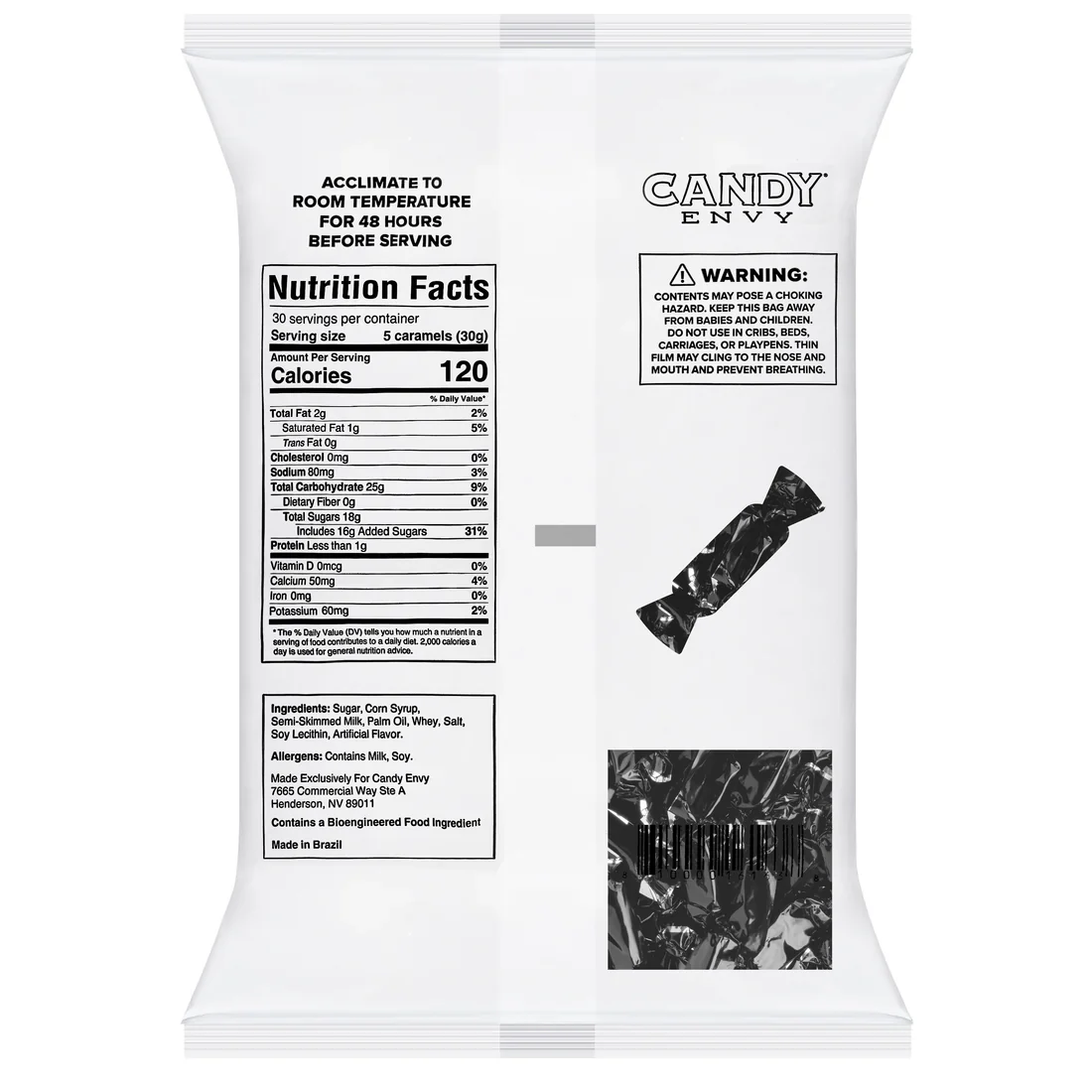 Candy Envy Caramel Foil Black | 2lb, Bag - Image 2