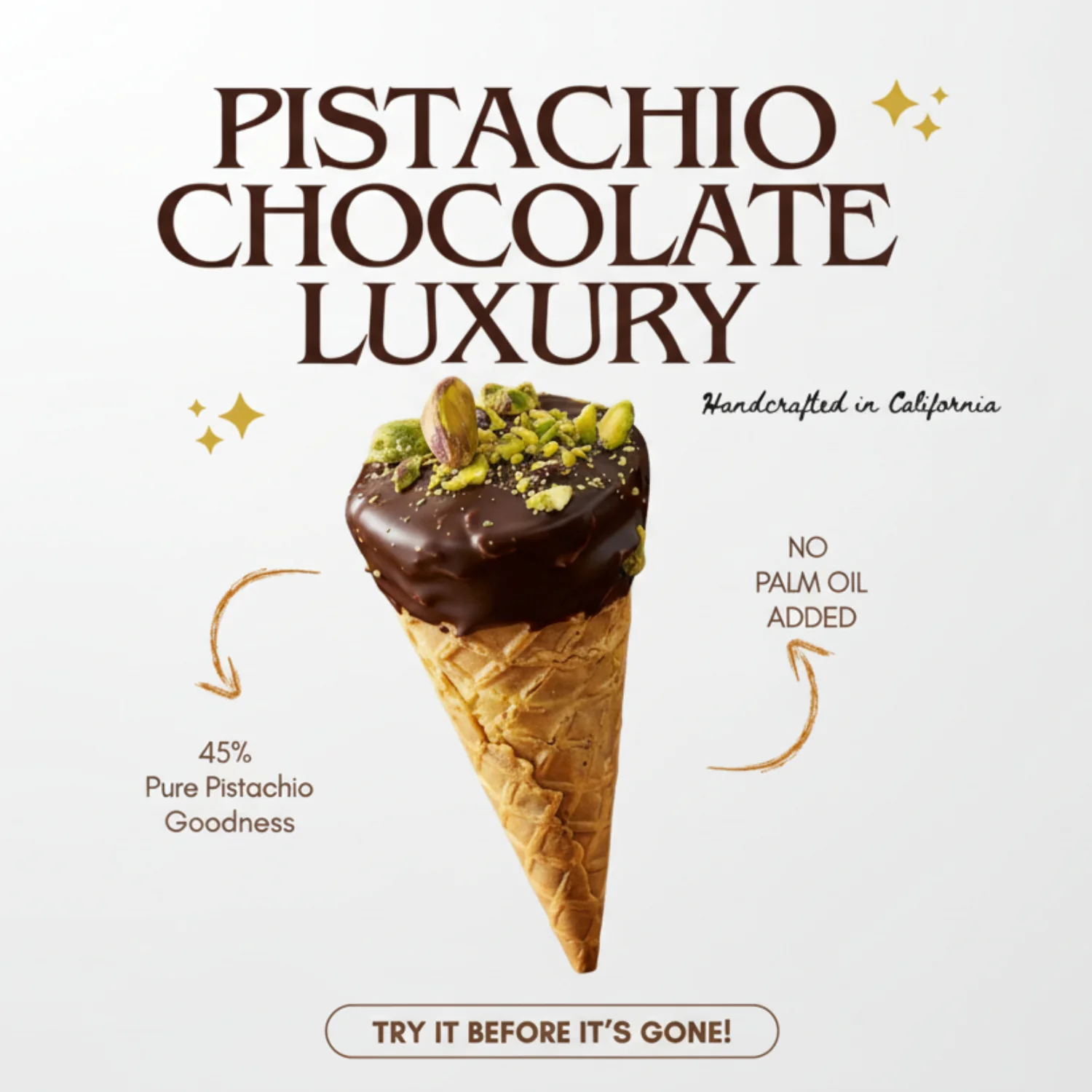 Dubai Chocolate Cones 2pk 10ct - Image 2