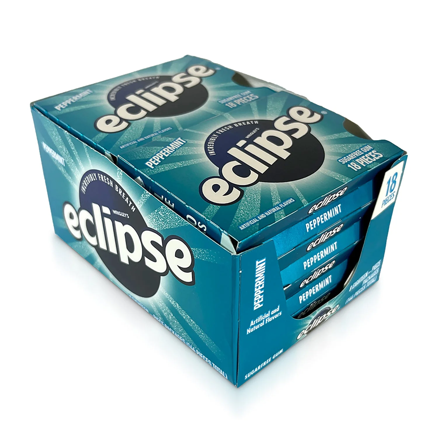 Eclipse Peppermint Gum (Sugar Free) | 8ct, Box - Image 3