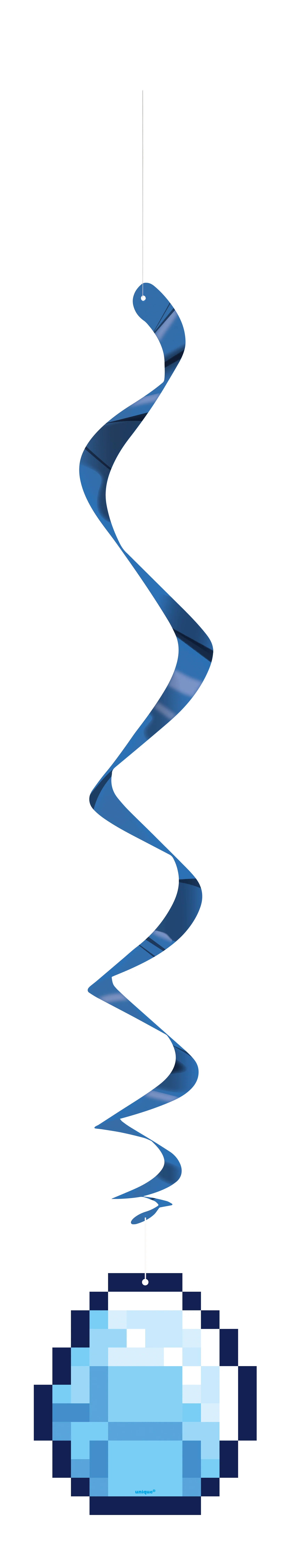 Hang Swirl  26" 3pcs - Minecraft - Image 2