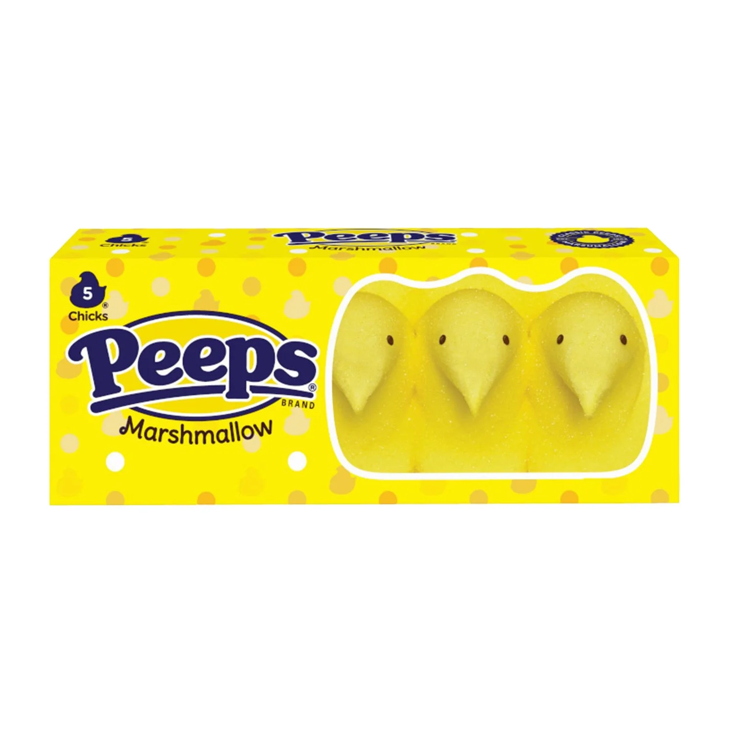 Just Born Peeps Yellow Chicks (5 Pack) | Box