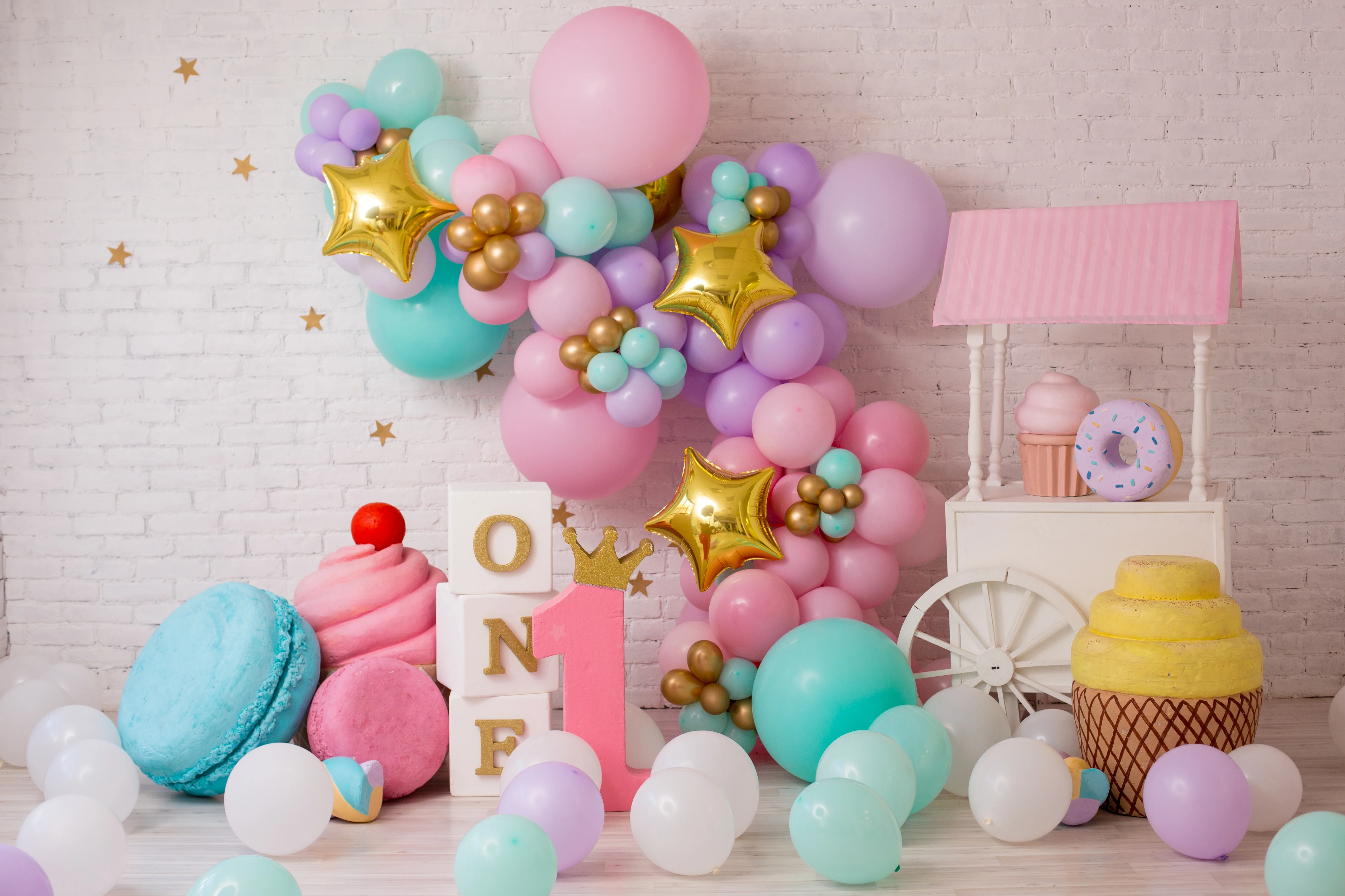 Macaron Latex Balloon 36 inch 2ct-Blue - Image 2