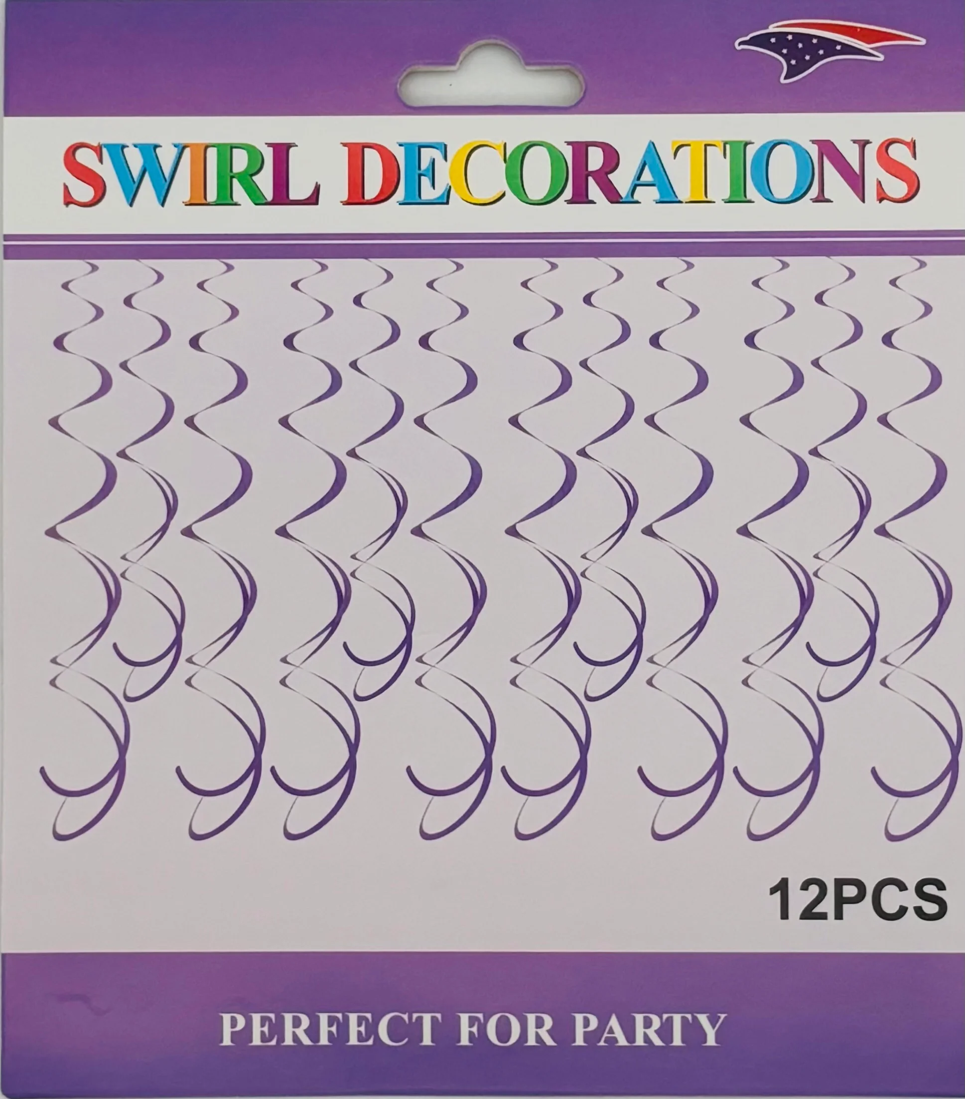 Metalic Swirl 12 pieces - Lavender