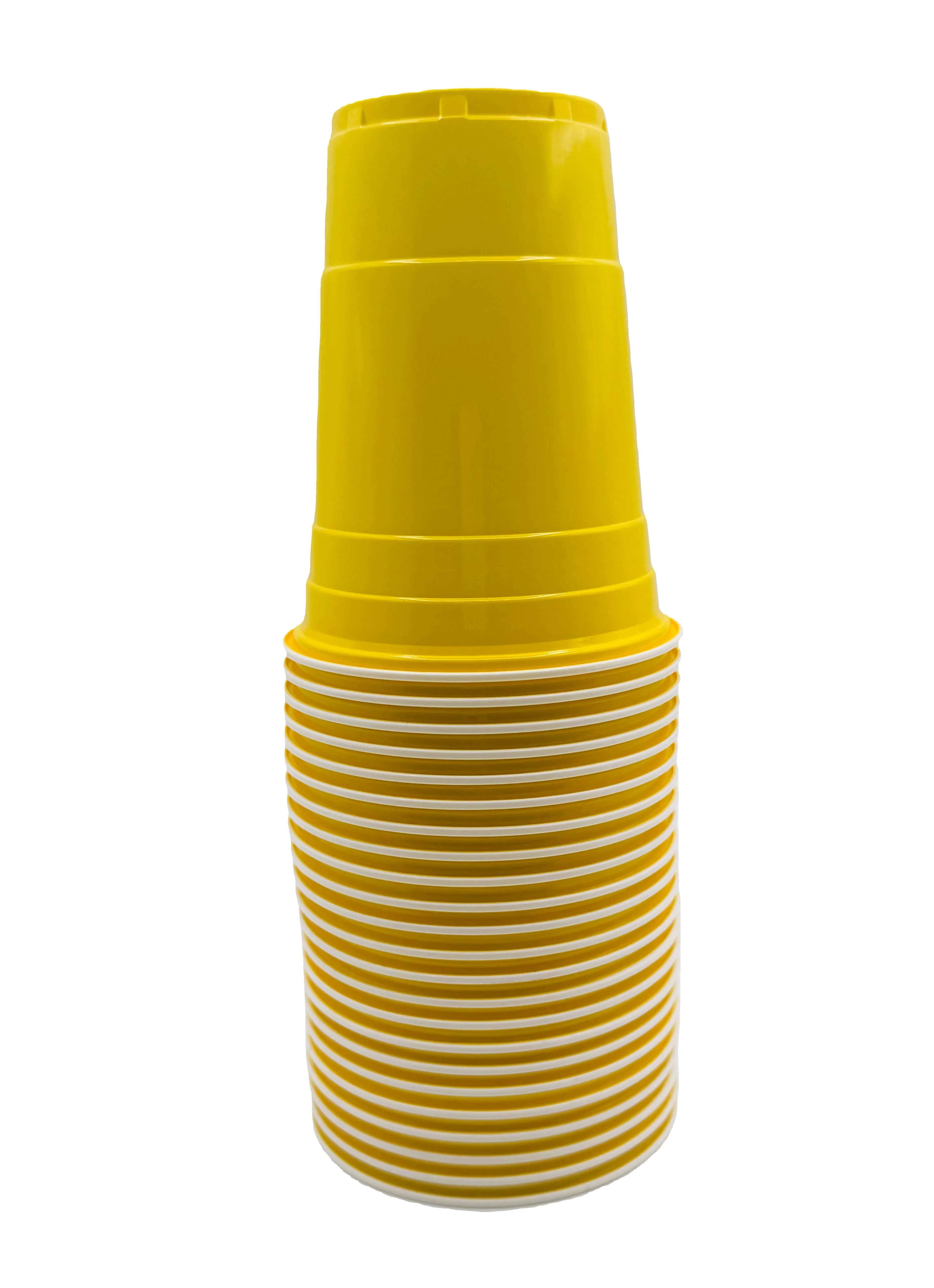 Plastic Cup 16z 24ct-Yellow - Image 2
