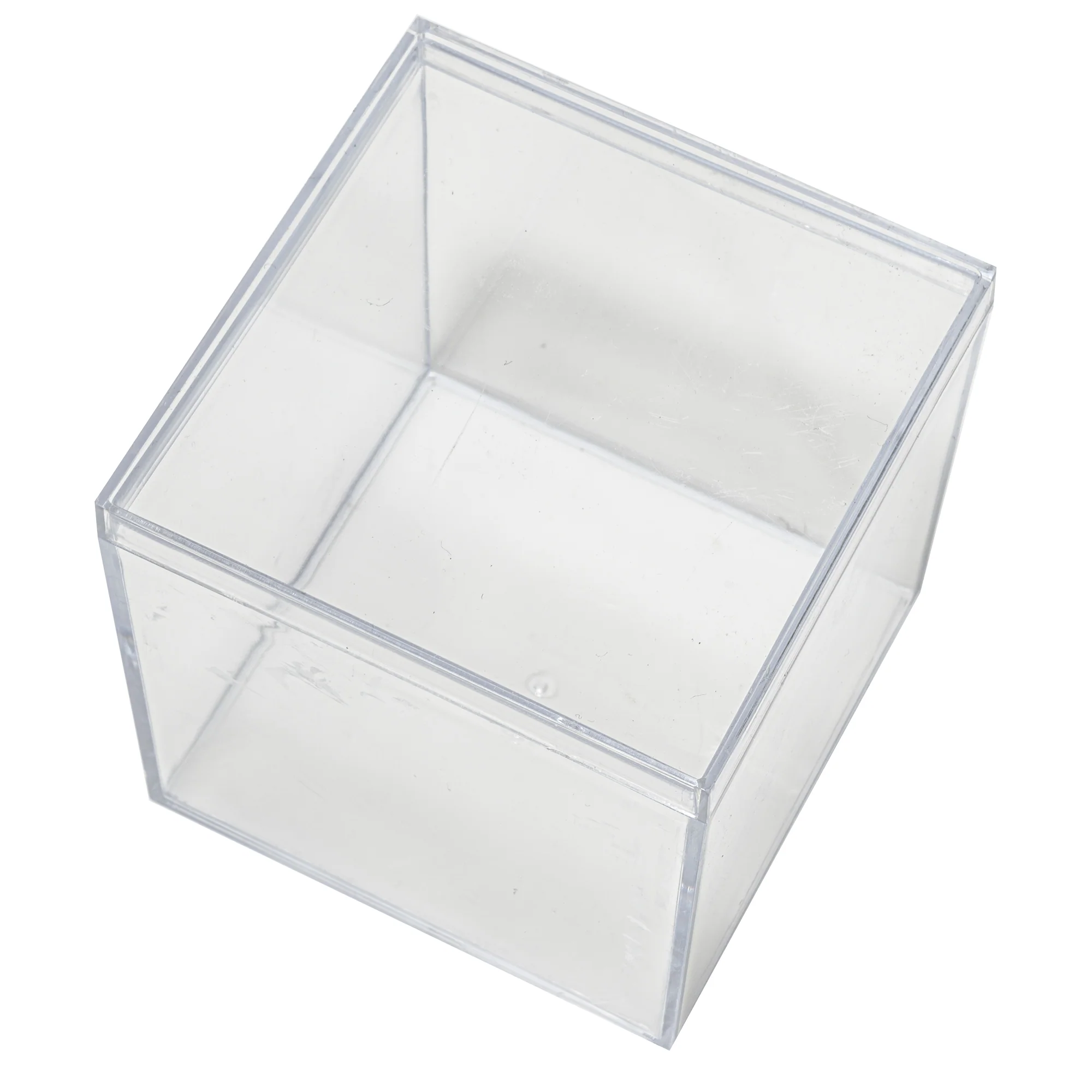 Plastic Square Box with Lid 2.25" Clear | Bag - Image 4