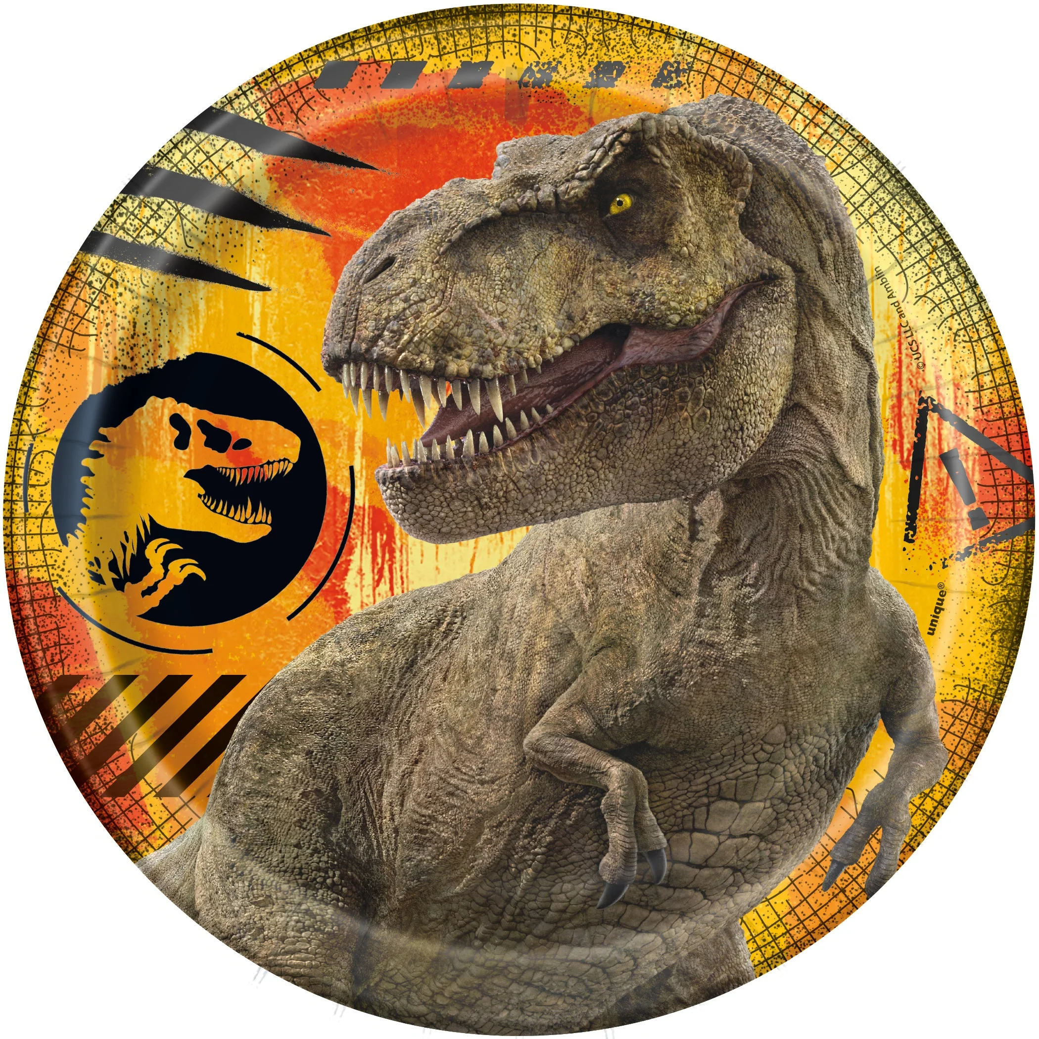 Plate 7" 8ct - Jurassic World