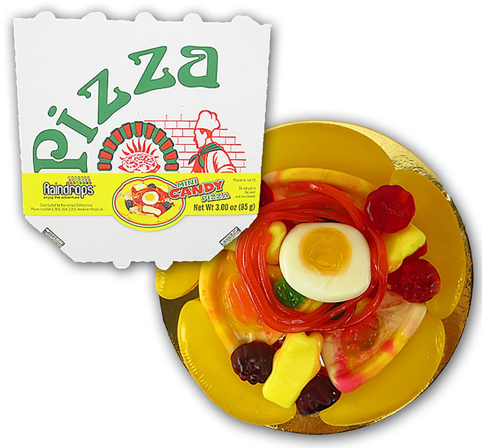 Raindrops Gummy Pizza Small | 3oz, Each