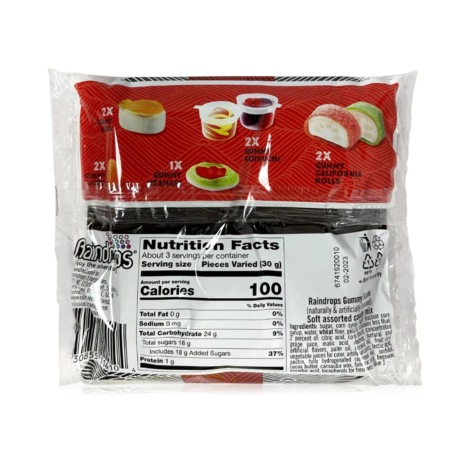 Raindrops Gummy Sushi Each | 3oz, Each - Image 2