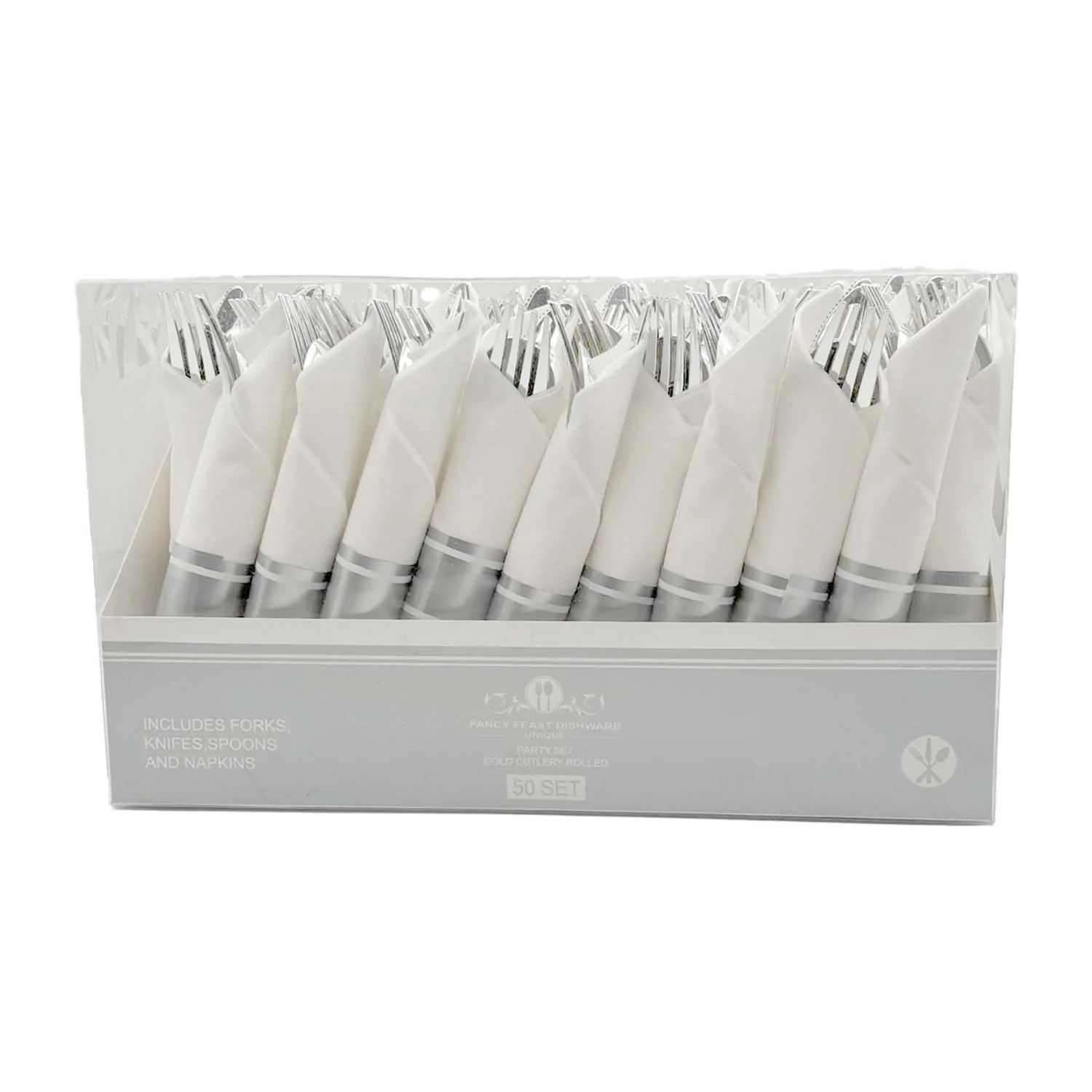Silver Rolled Cutlery | 50ct, Box - Image 3