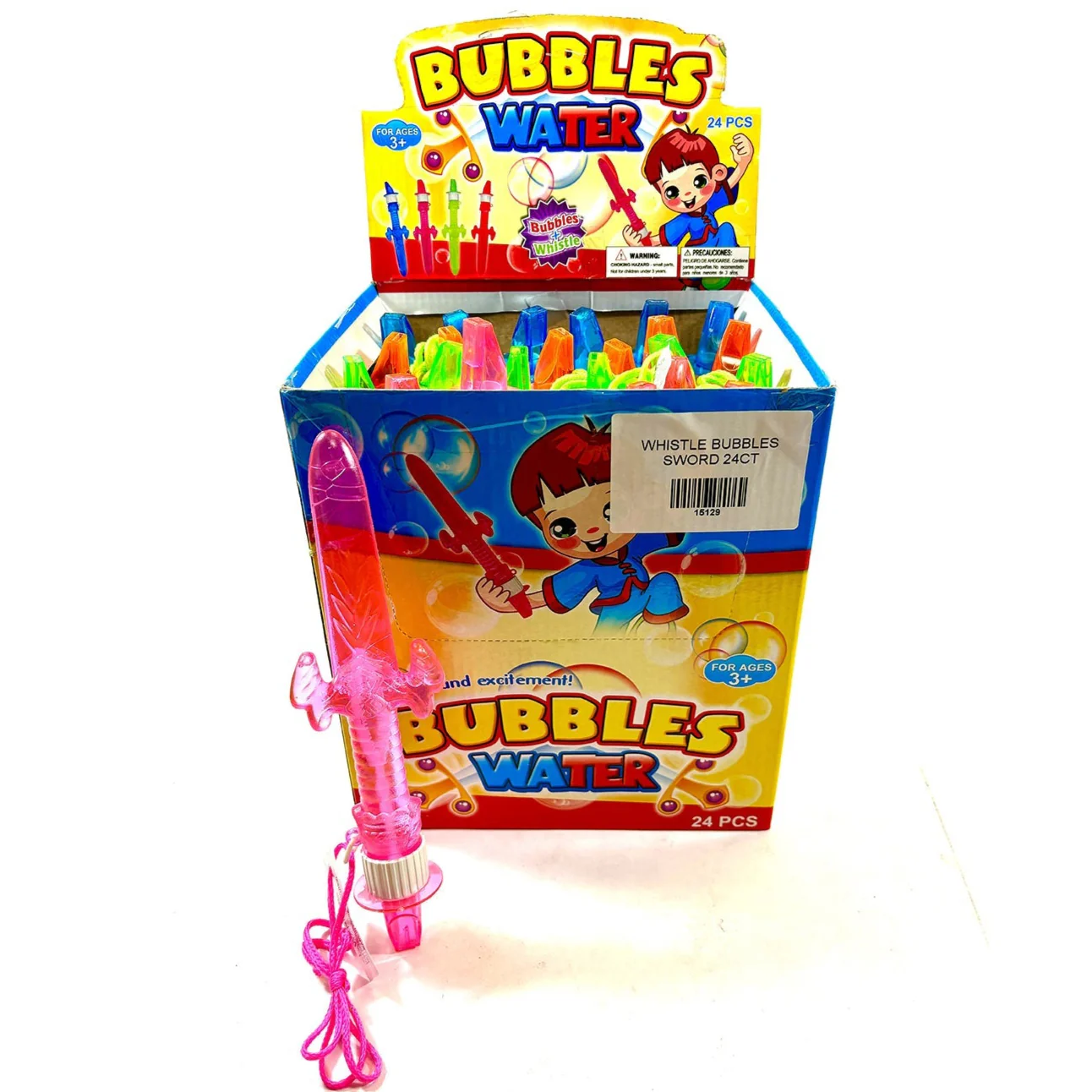 Whistle Bubbles Sword | 24ct, Box